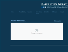 Tablet Screenshot of naturstein-kutsch.de